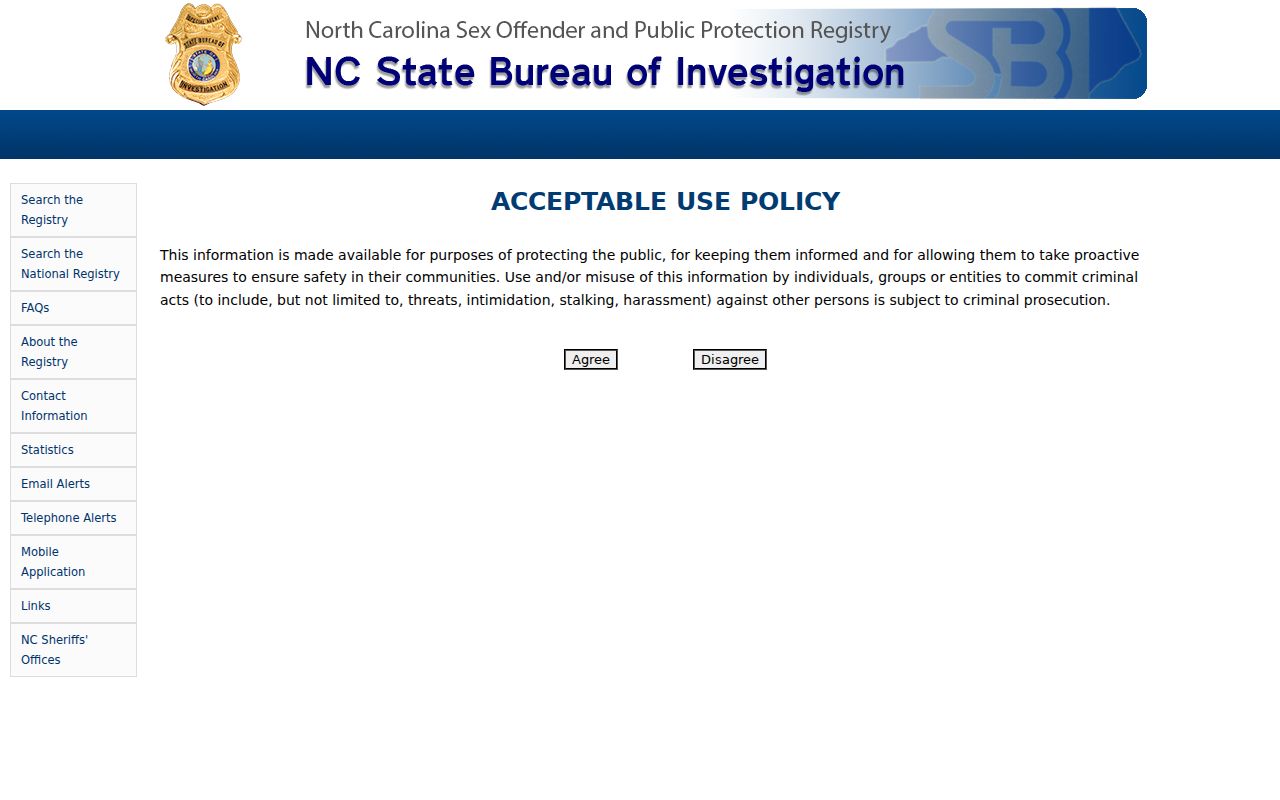 Union County people search through the North Carolina offender registry